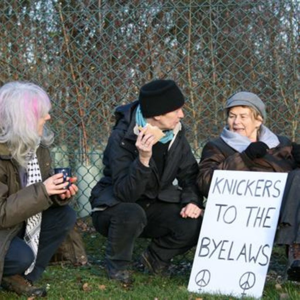 Protestors return to camp