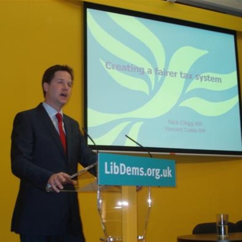 Clegg: Income tax moves will help working families 