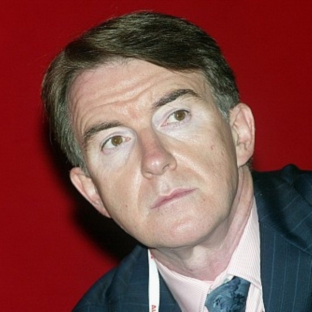 Peter Mandelson, business secretary