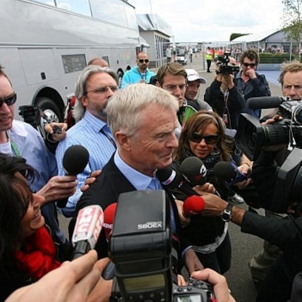 Max Mosely faces the press. His privacy case was a defining moment in the debate over press standards.