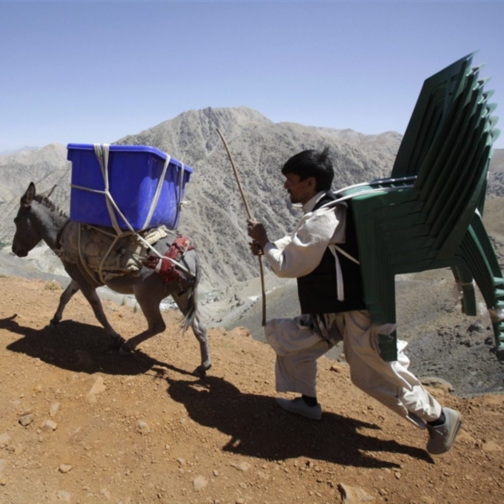 First results in from Afghan elections