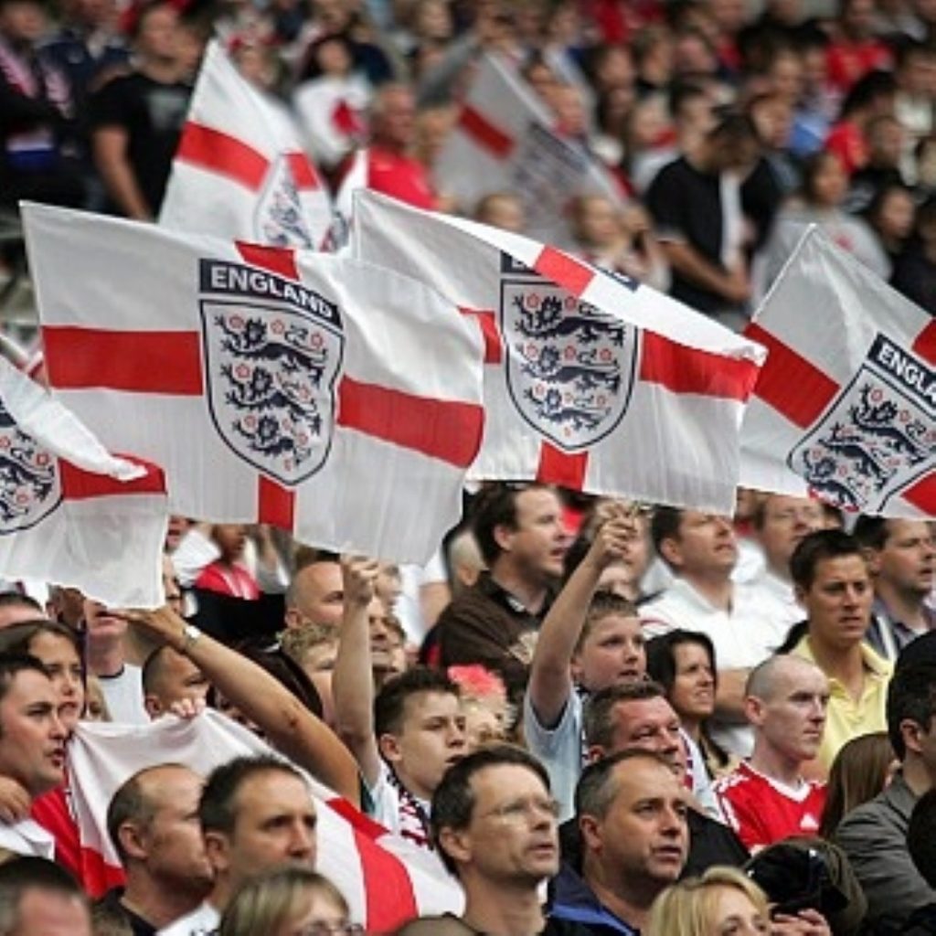 Fans celebrate England