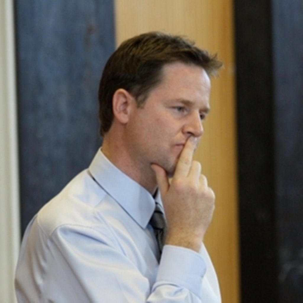 Clegg is keen to defend his party