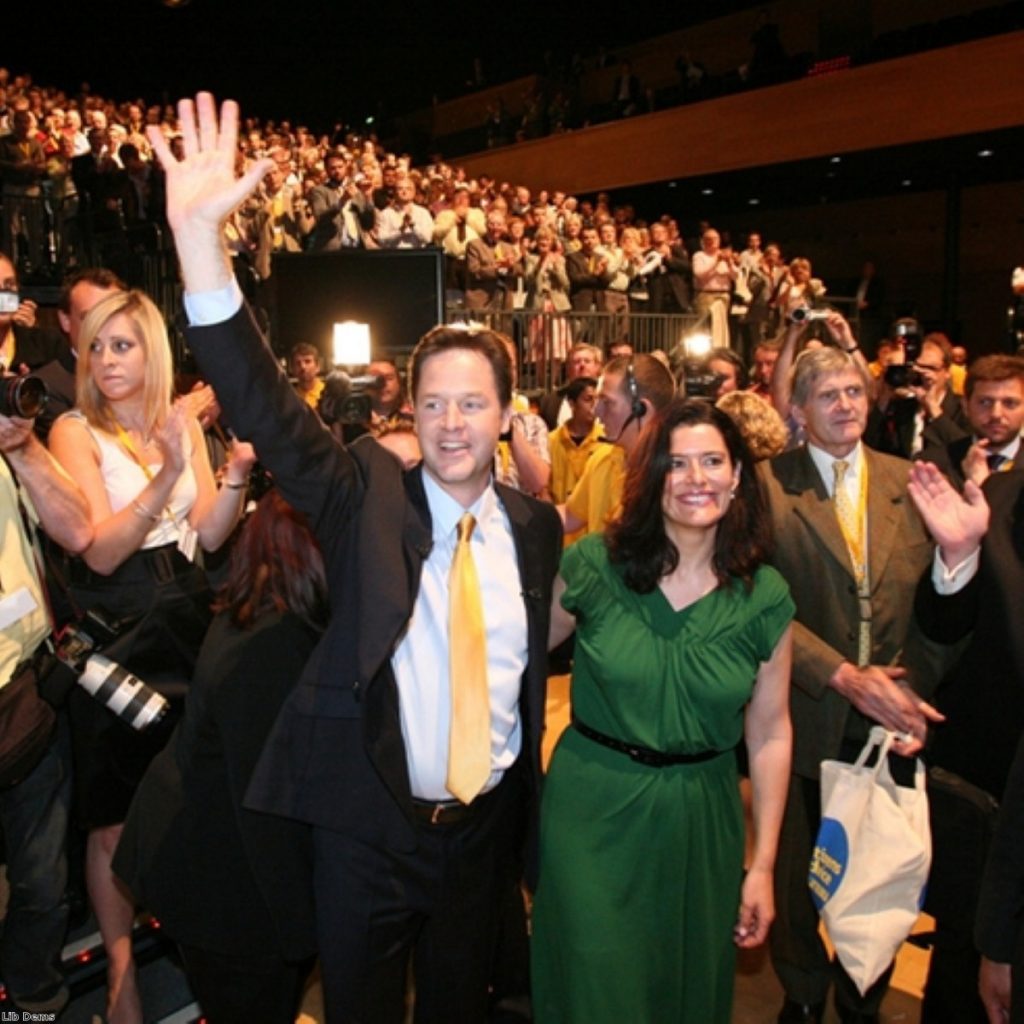 Nick Clegg reached out beyond the conference hall in today