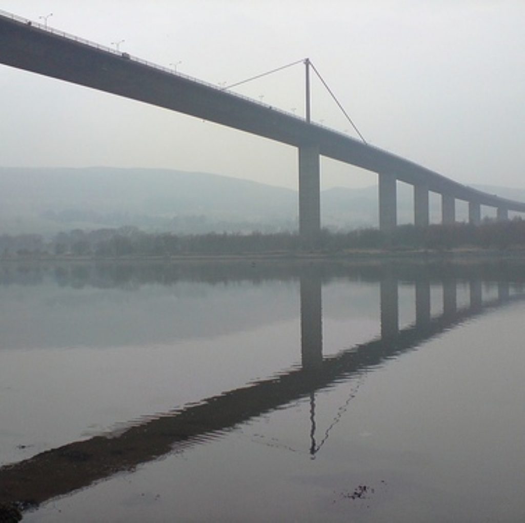 Two teenage girls jumped from the Erskine Bridge in Renfrewshire on Sunday night.