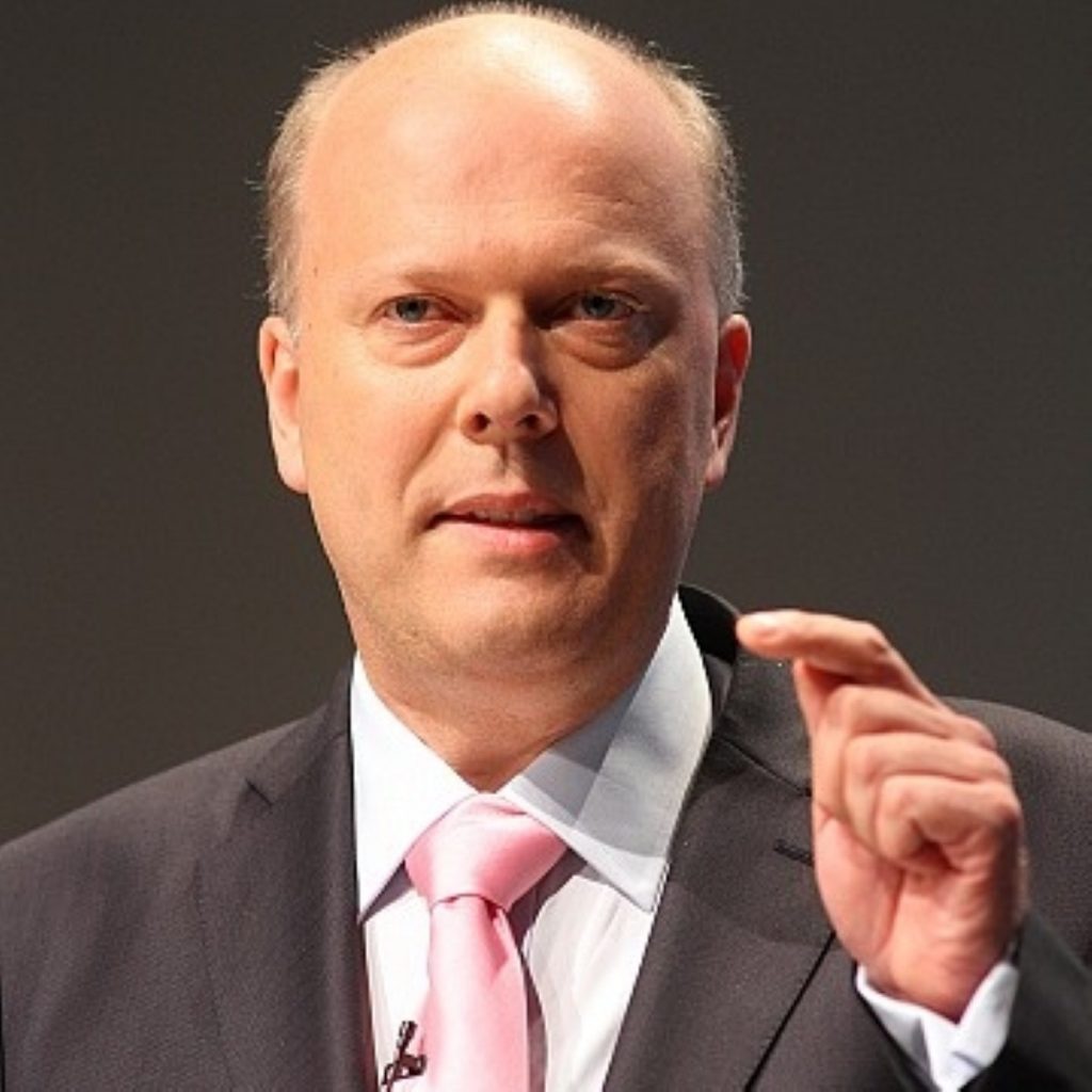 Chris Grayling presented thr