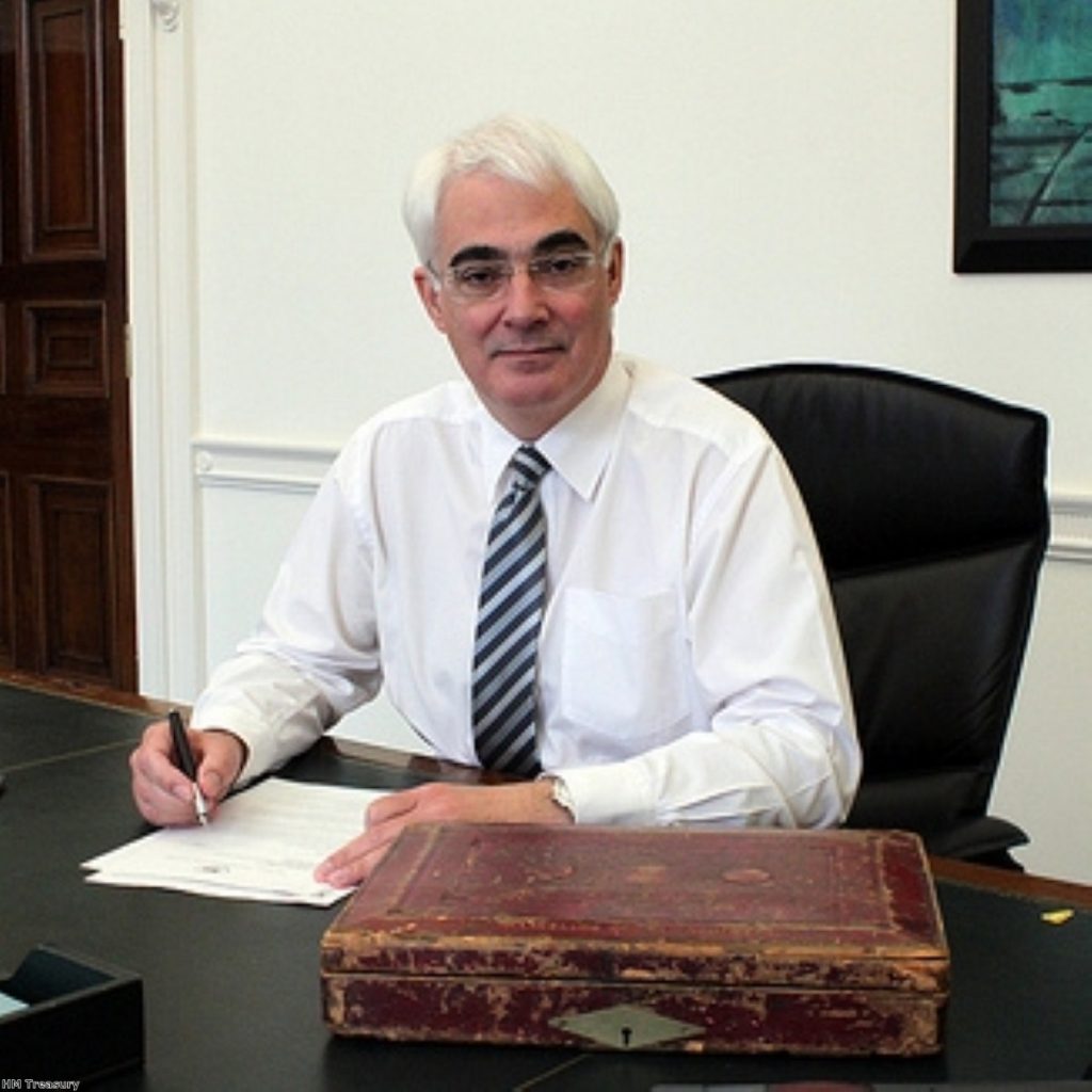 Alistair Darling prepares his final Budget - which did not contain a VAT hike, against his wishes