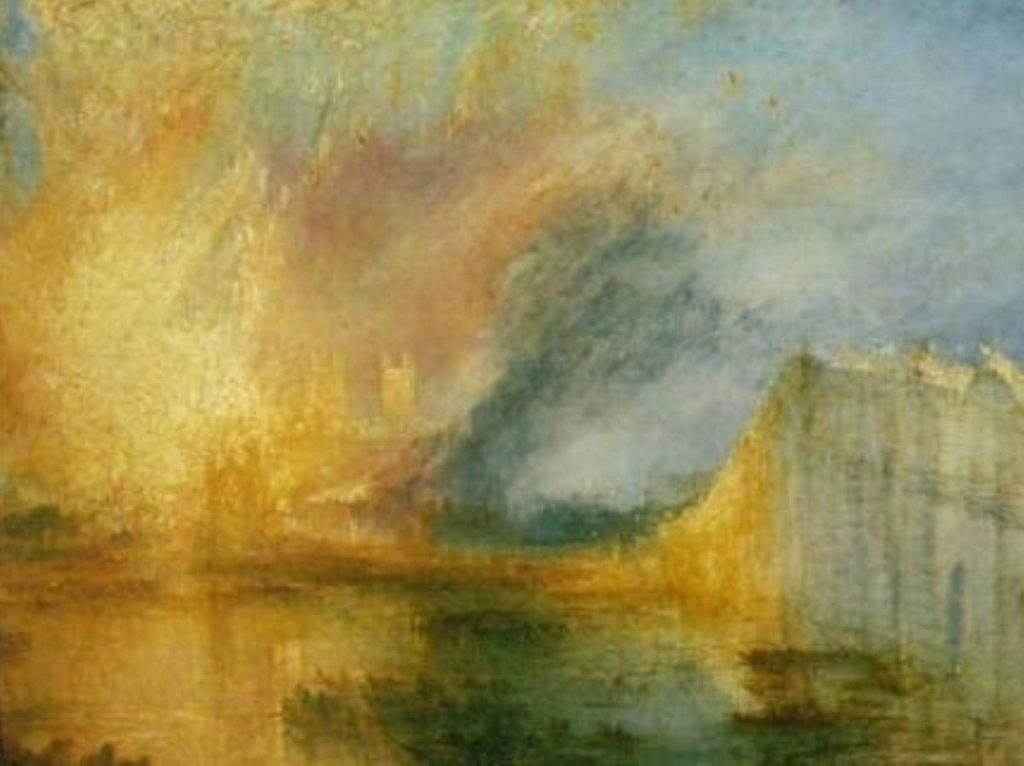 Turner's The Burning of the Houses of Lords and Commons