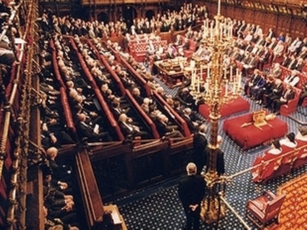 A packed Lords chamber for the boundary changes standoff