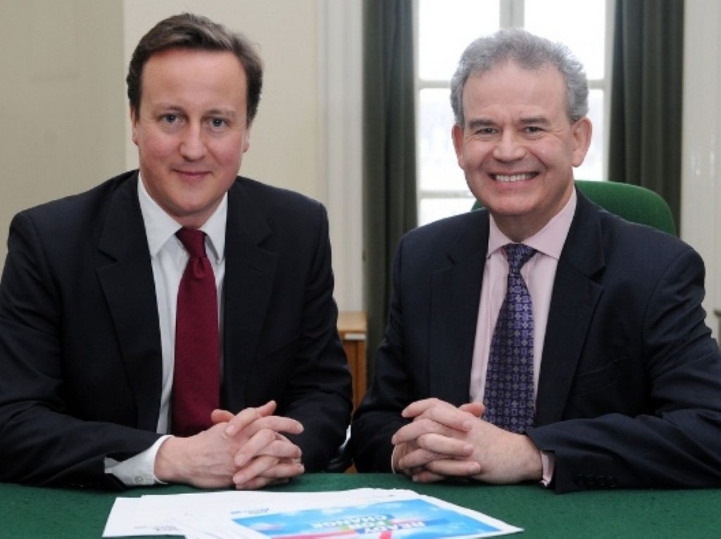 David Cameron with Julian Lewis