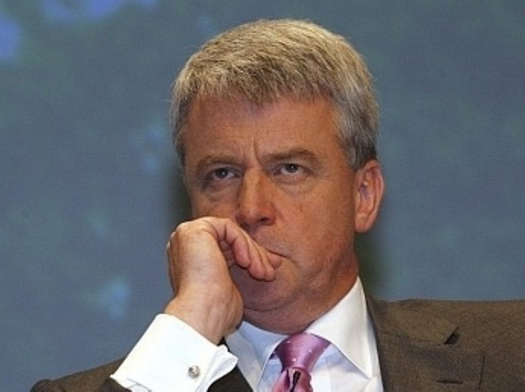 Andrew Lansley faced criticism of his party