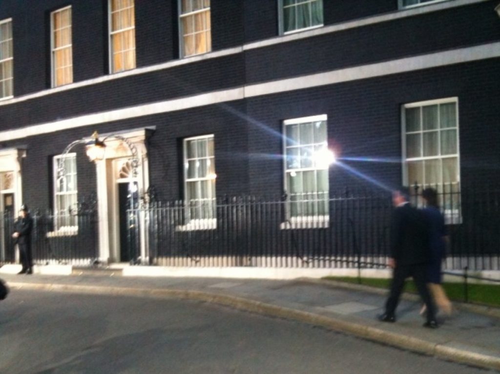 David and Samantha Cameron make the long walk to No 10