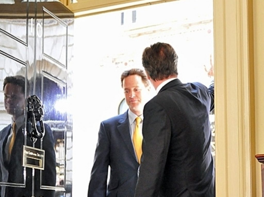 Nick Clegg and David Cameron