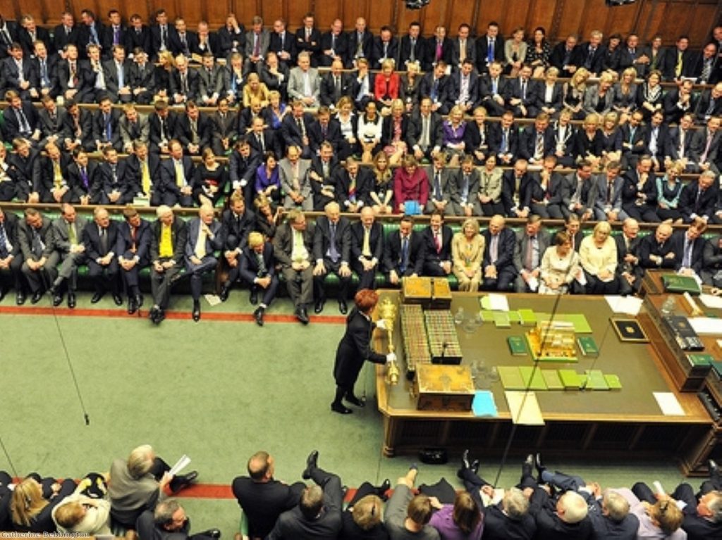 Attention focuses on the mace - symbol of parliament's power. But how will the next government's power be grounded?