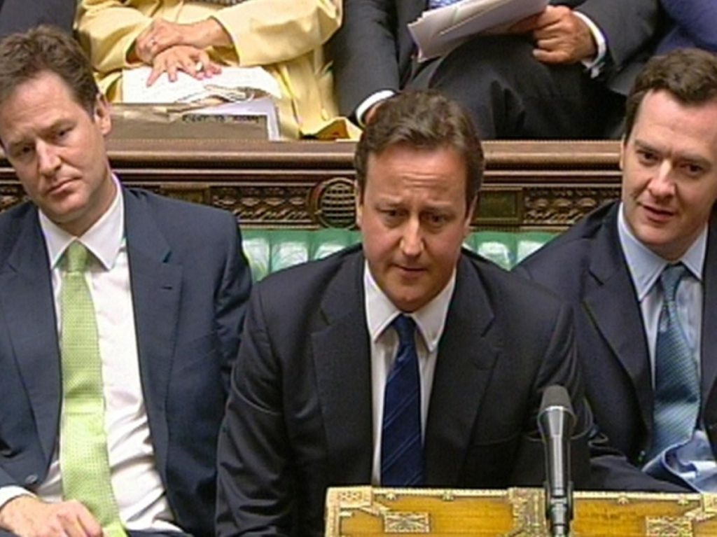 David Cameron appeared at a loss in this week