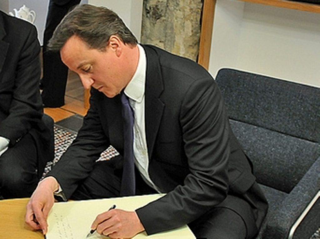 Calm down dear: Cameron