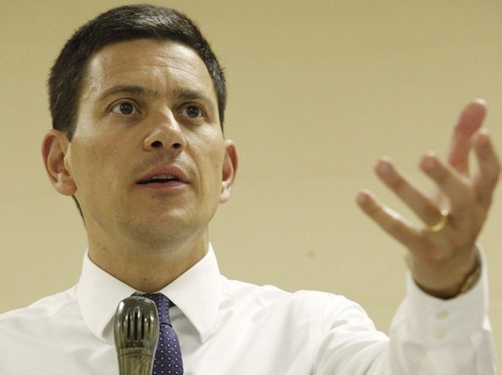 David Miliband views Lib Dems as chink in coalition