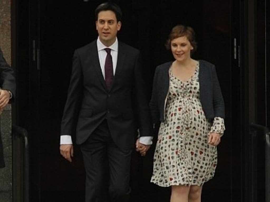 The happy couple: Miliband set to marry in May