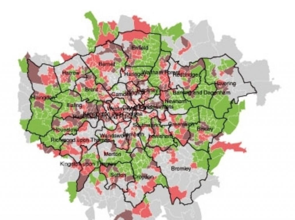 Only green areas will remain affordable by 2016