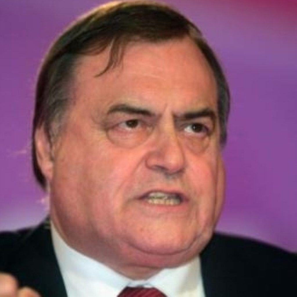 John Prescott in pugnacious mood