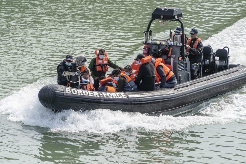 Increasing numbers of migrants in Dover, UK - 11 Aug 2020