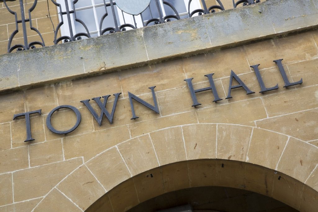 Town Hall Sign