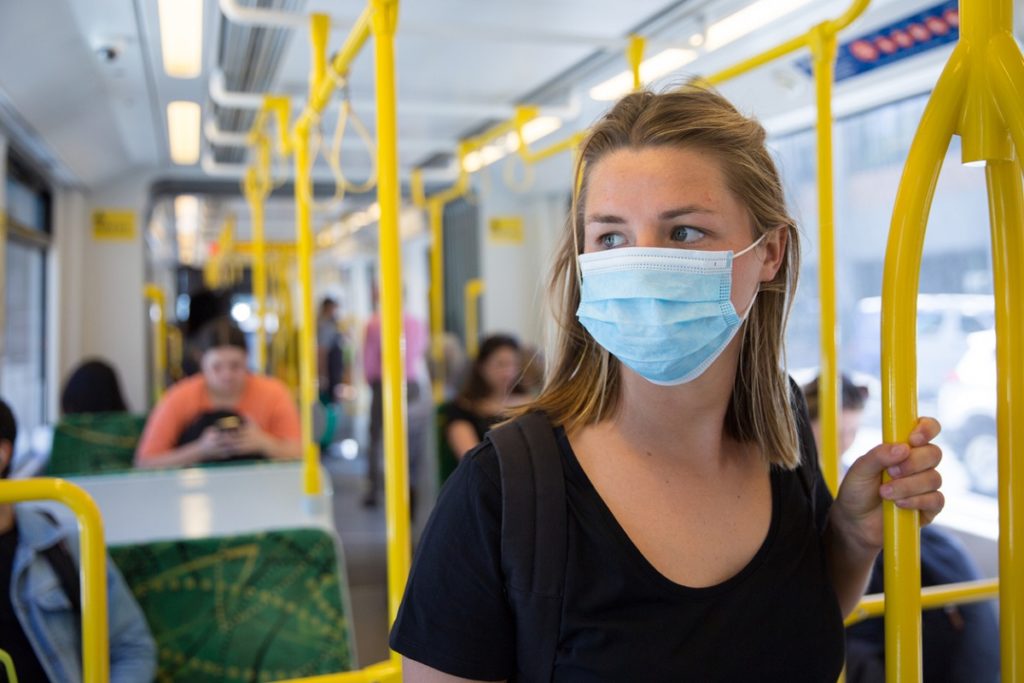 Face masks on public transport